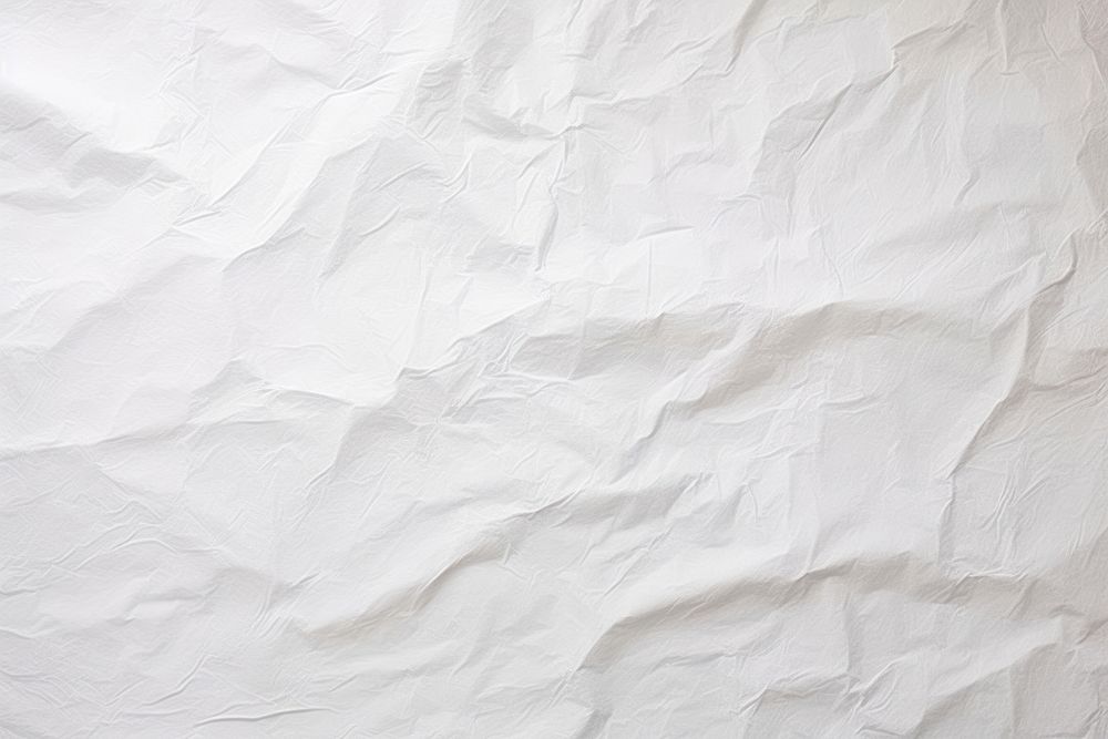 White paper  textured crumpled. 