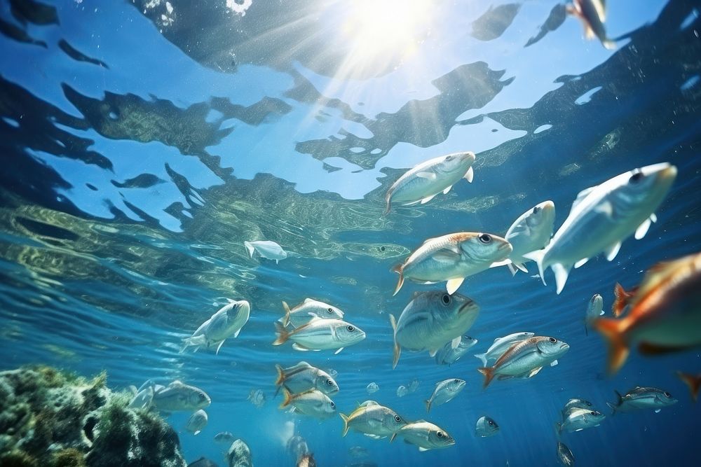 Ocean fish sea underwater. AI generated Image by rawpixel.