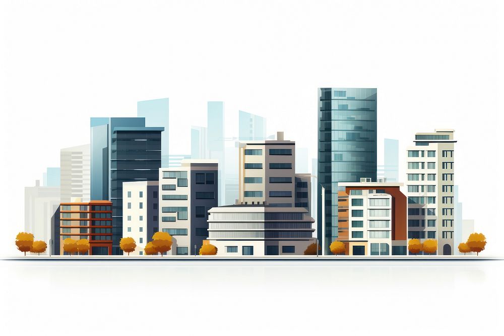 Modern buildings architecture metropolis skyscraper. AI generated Image by rawpixel.