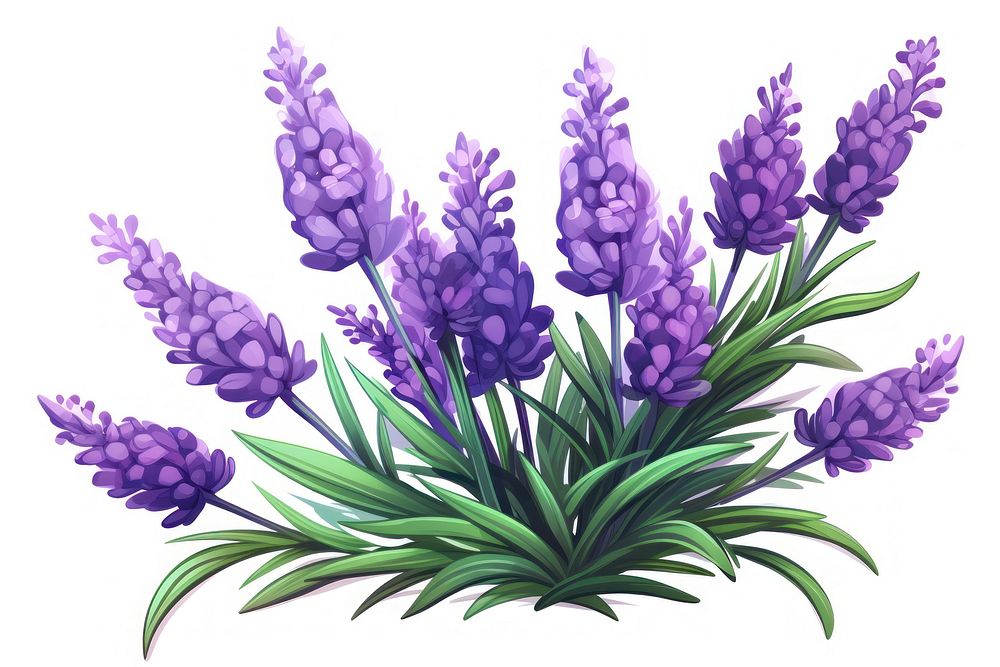 Lavender flower purple plant. 