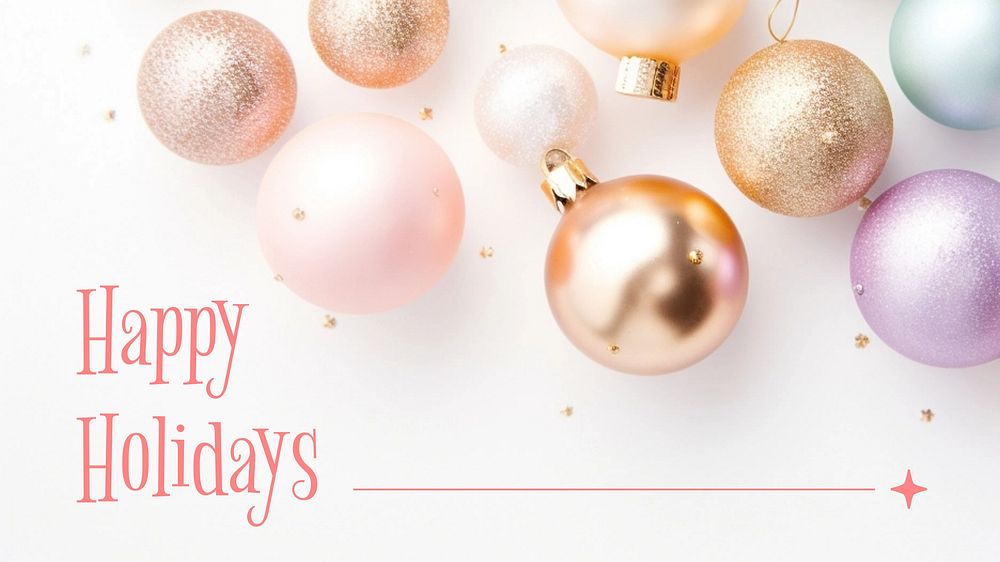Happy Holidays blog banner template