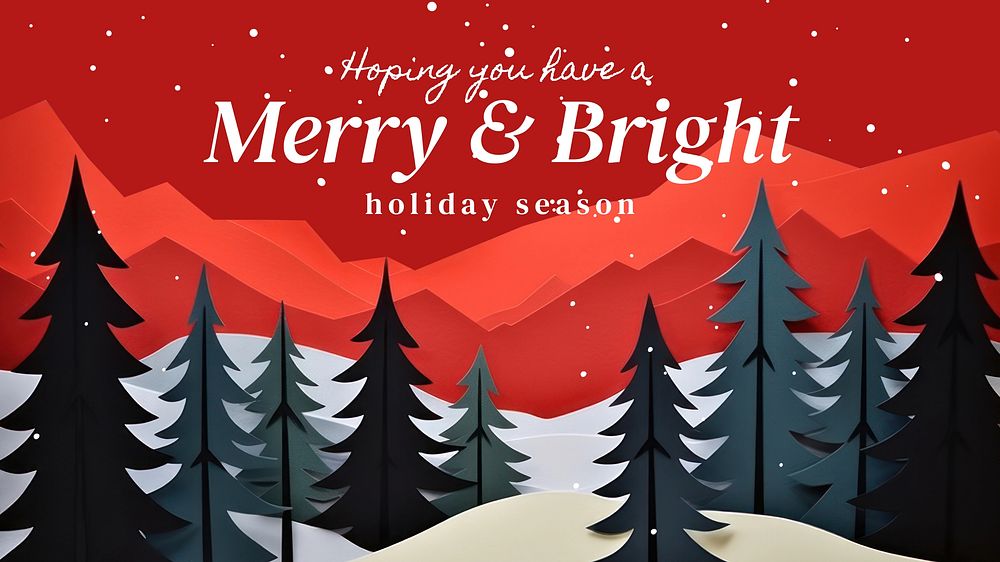 Holiday season  blog banner template