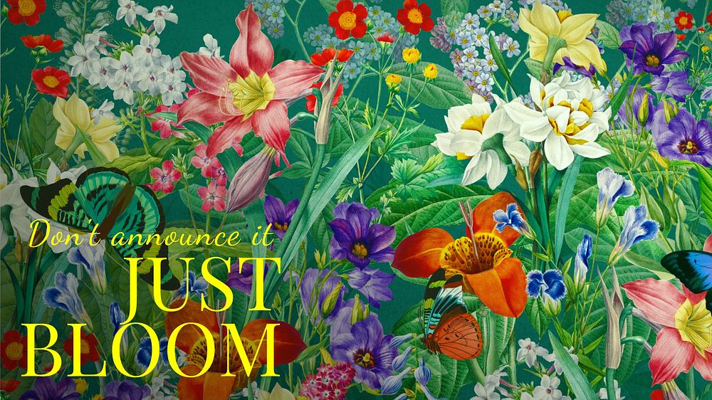 Just bloom blog banner template