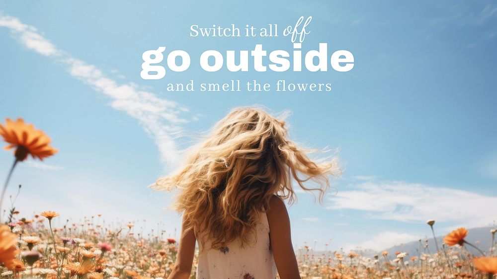 Switch off go out blog banner template