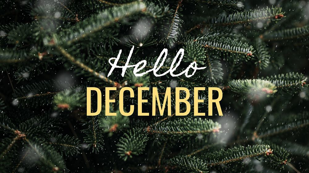 Hello December blog banner template | Free Photo - rawpixel