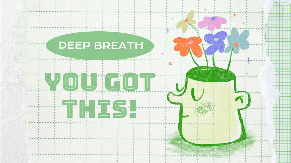Deep breath  blog banner template