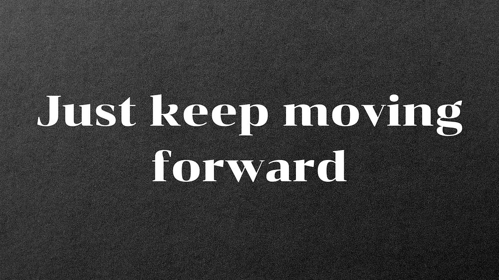 Keep moving forward blog banner template