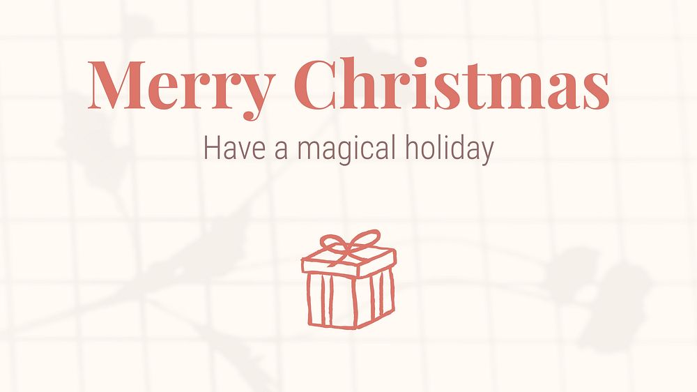 Merry Christmas blog banner template