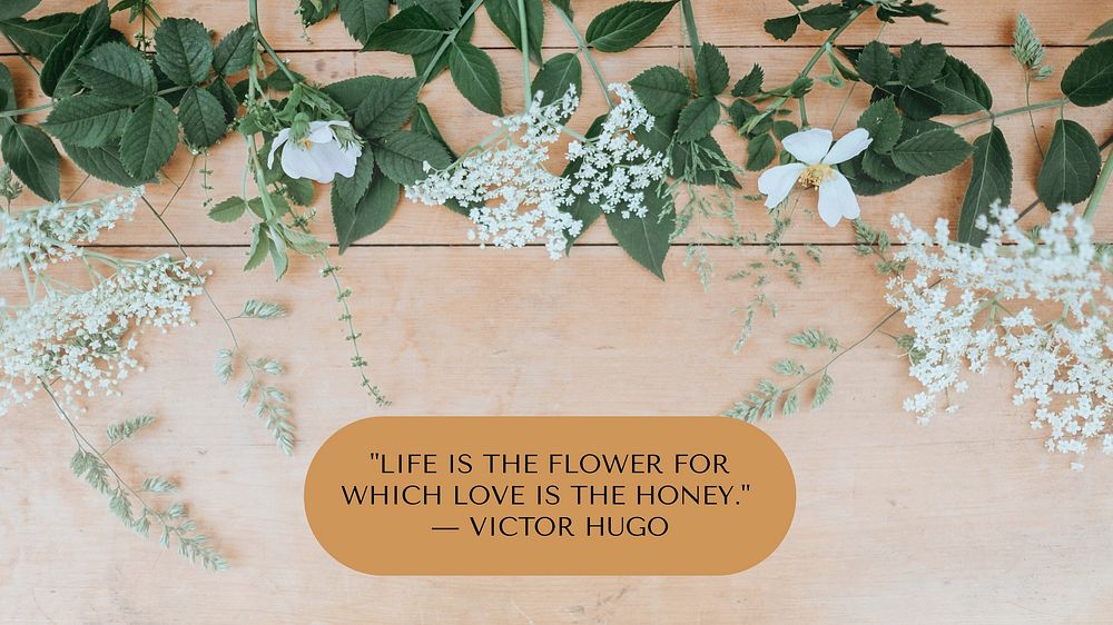 Victor Hugo quote  blog banner template