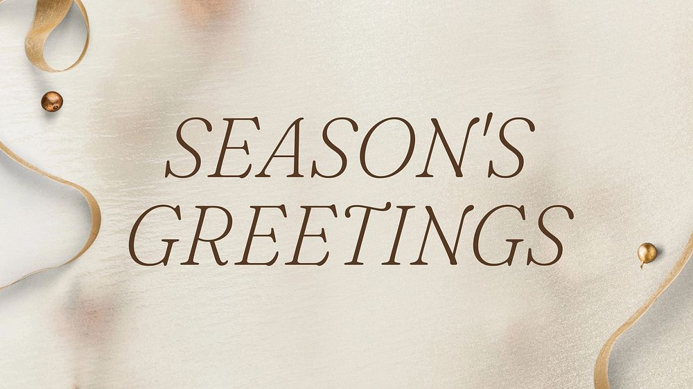Seasons greetings  blog banner template