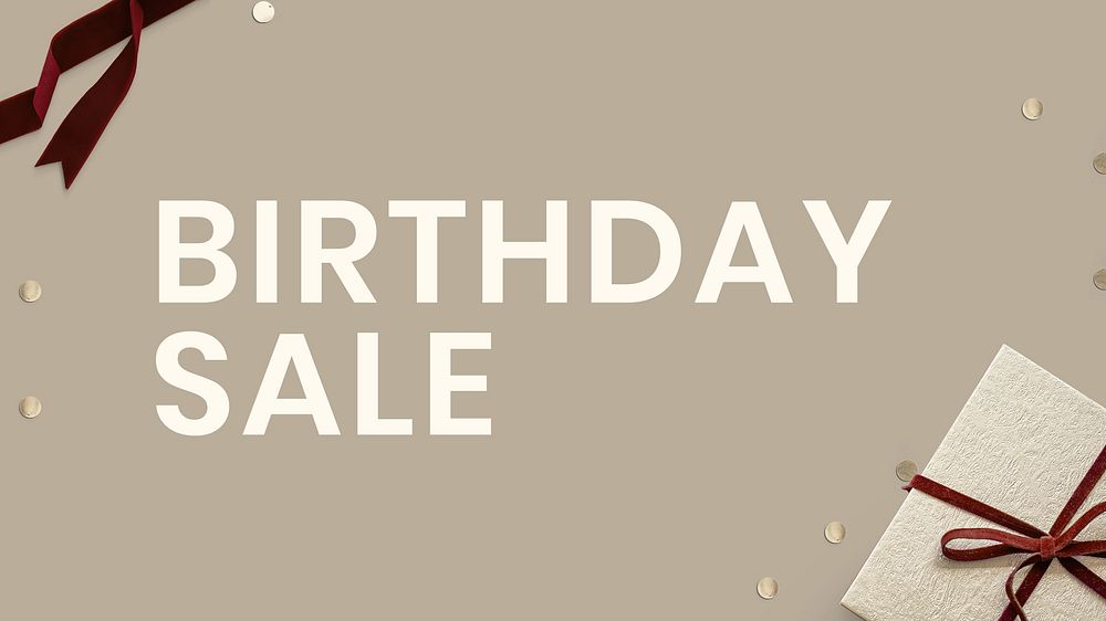 Birthday sale  blog banner template