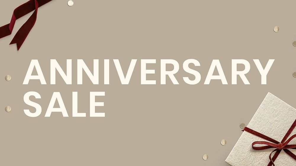 Anniversary sale  blog banner template