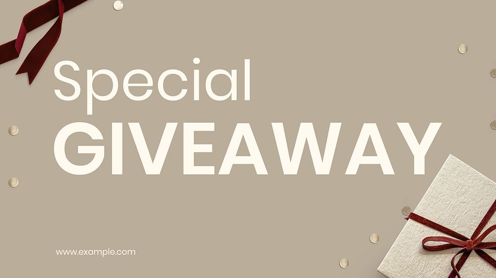 Special giveaway  blog banner template