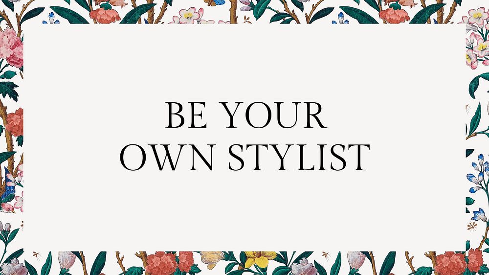 Fashion quote blog banner template