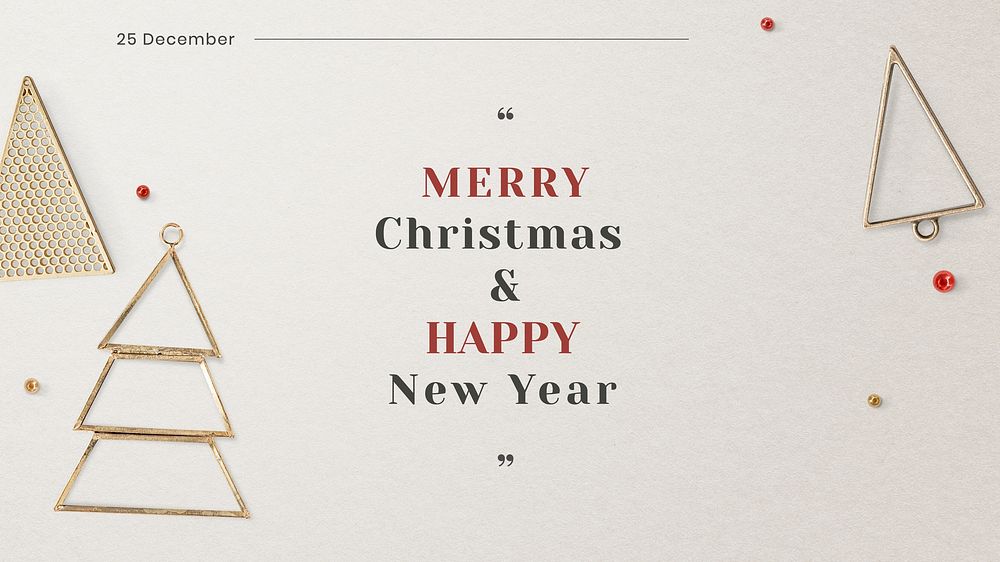 Christmas & new year  blog banner template