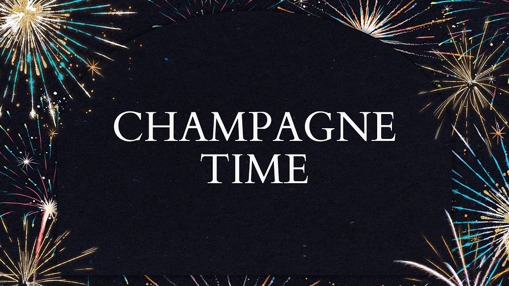 Champagne time blog banner template