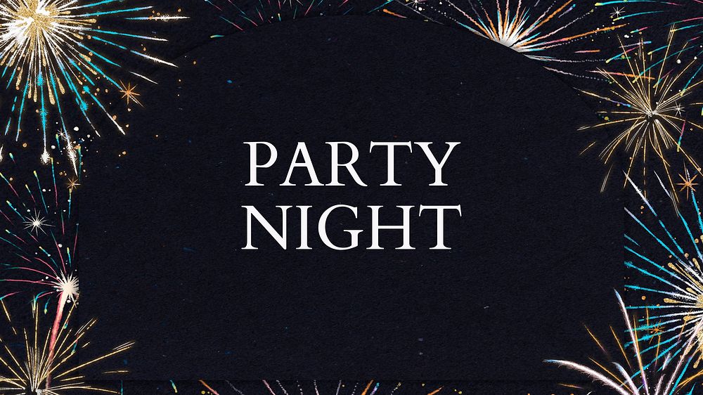 Party night blog banner template
