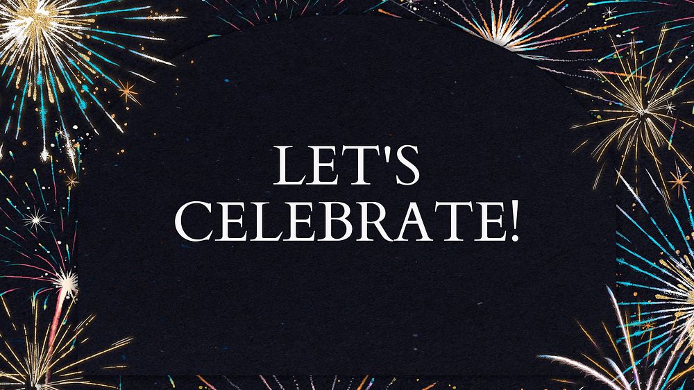 Let's celebrate! blog banner template