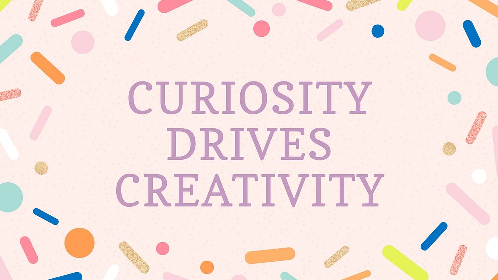Curiosity & creativity blog banner template