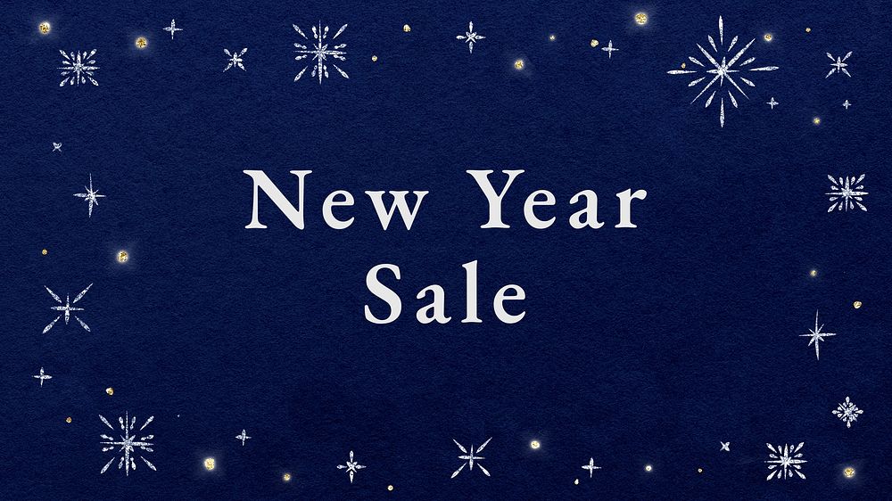 New Year sale  blog banner template