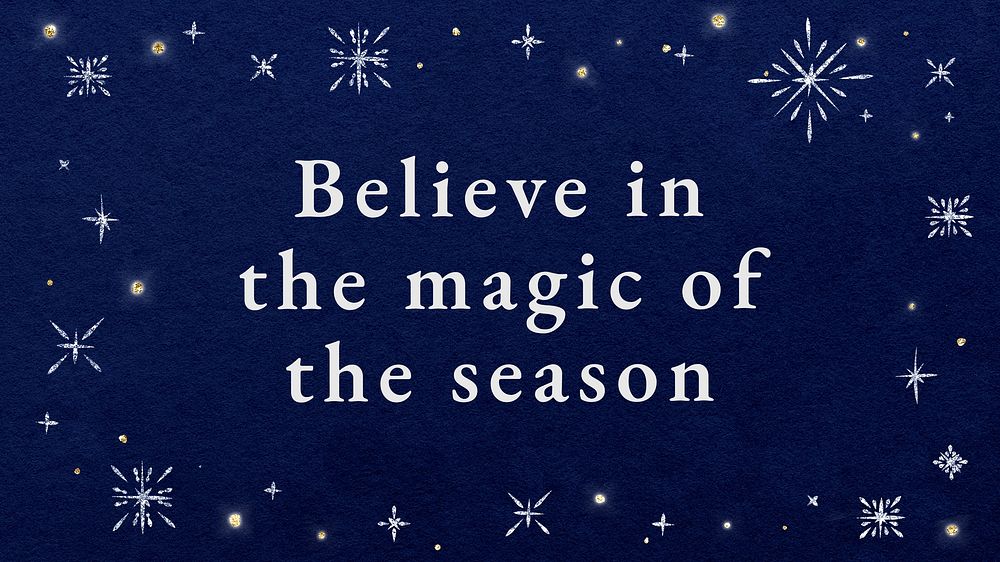 Magic & season quote  blog banner template