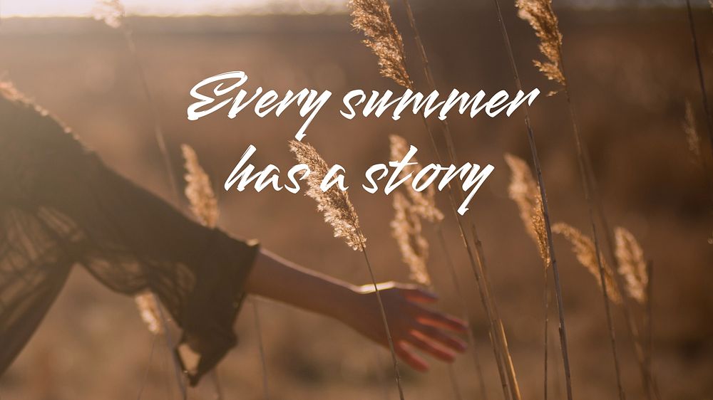 Fun summer quote  blog banner template