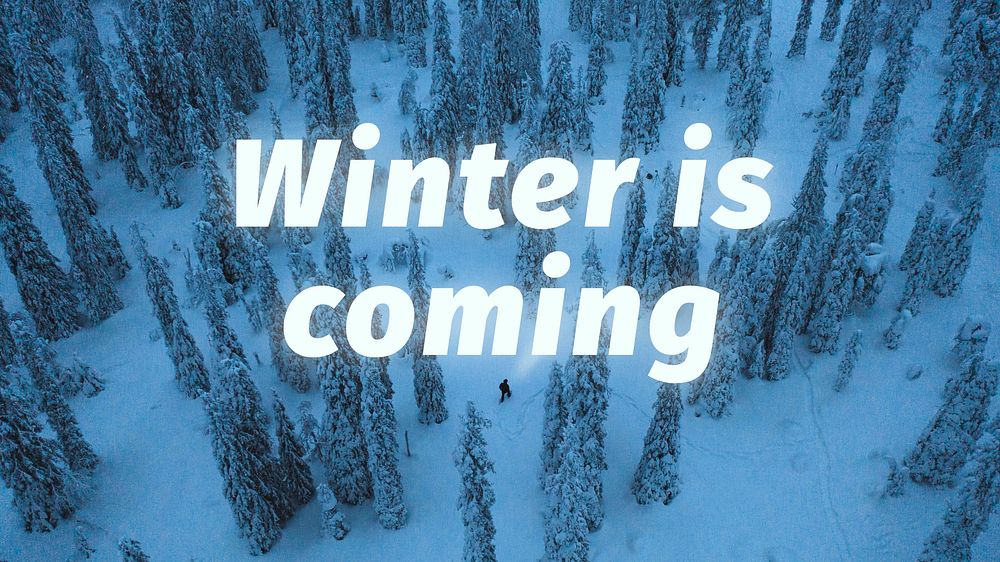 Winter is coming blog banner template