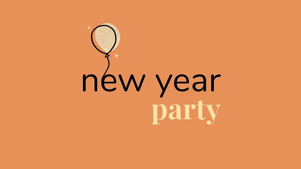 New year party blog banner template