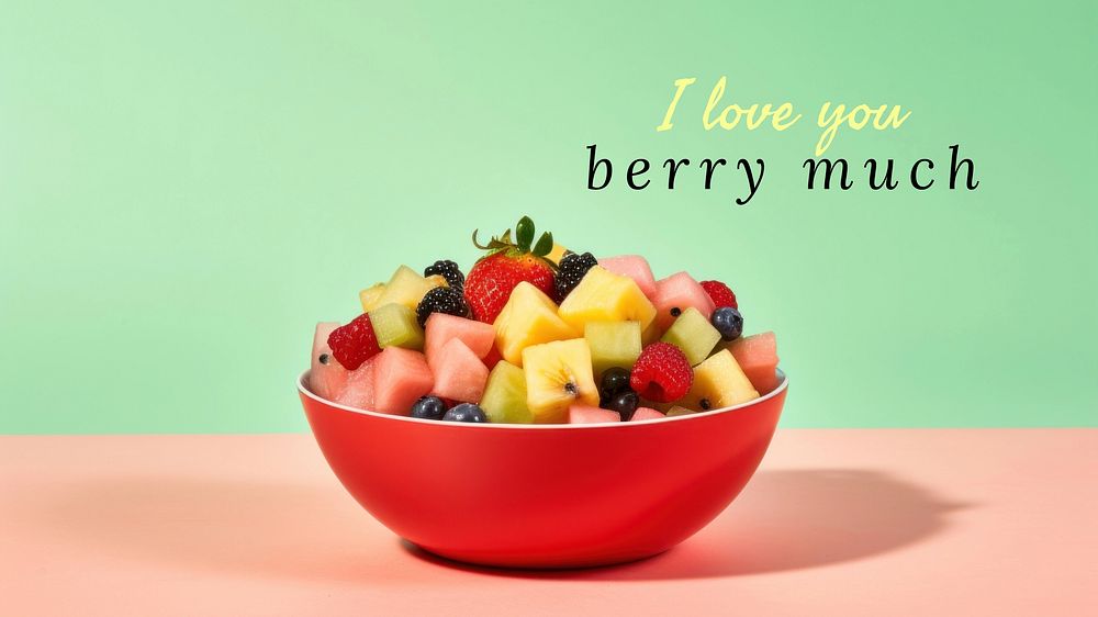 Love berry much blog banner template