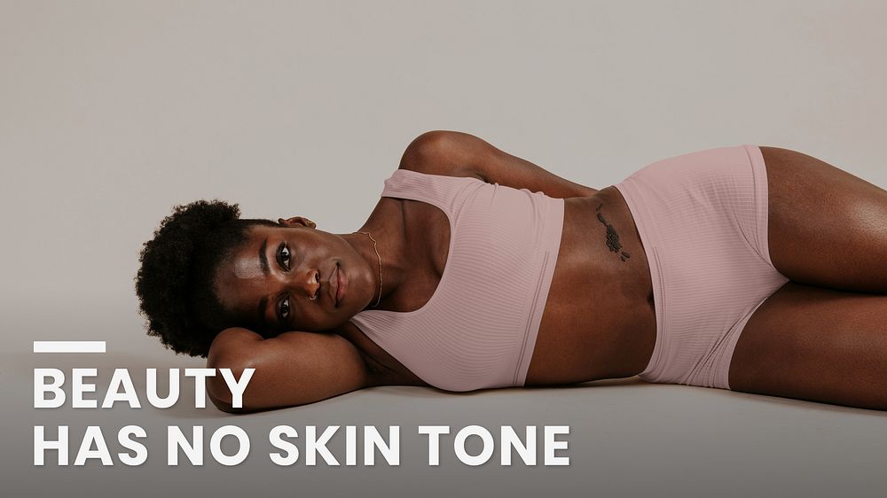 Beauty no skin tone blog banner template