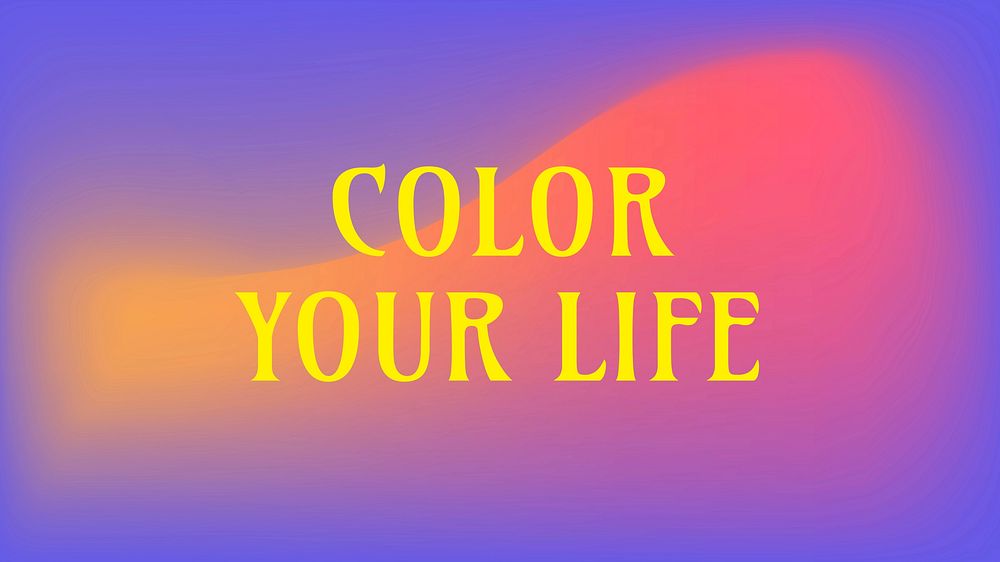 Color your life blog banner template