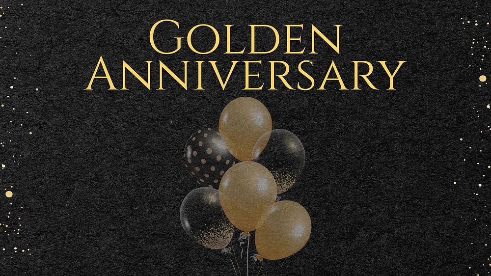 Golden anniversary blog banner template