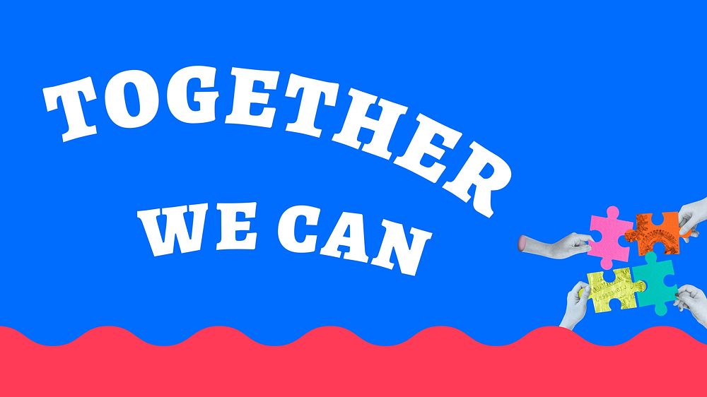 Together we can blog banner template