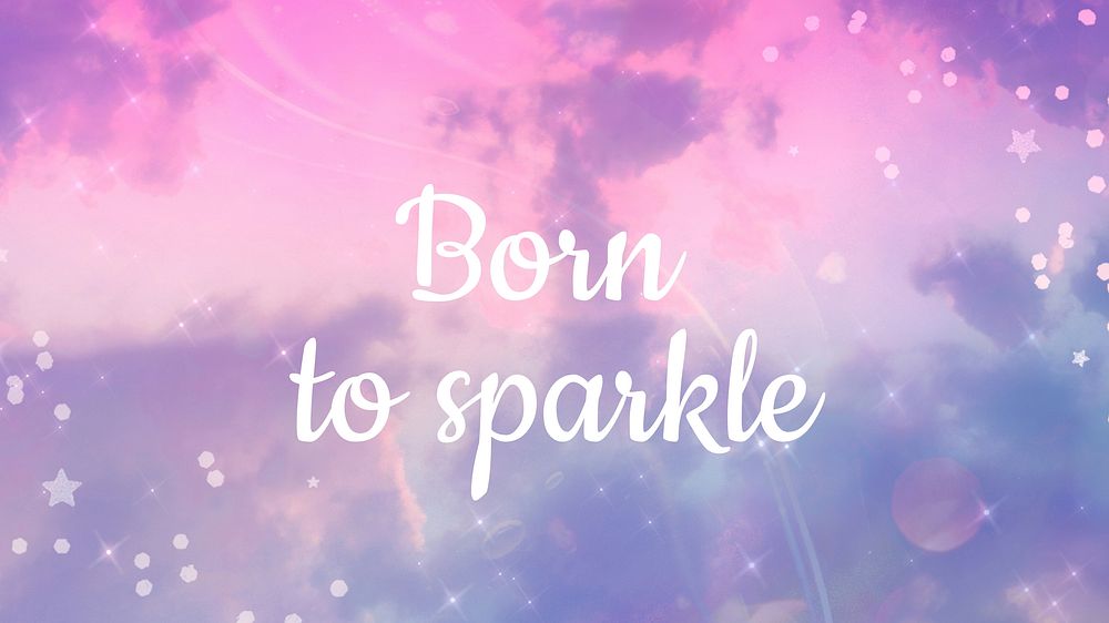 Born to sparkle blog banner template