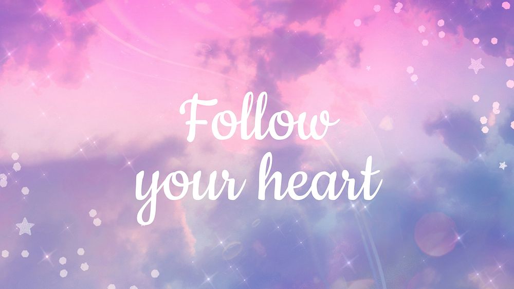 Follow your heart blog banner template