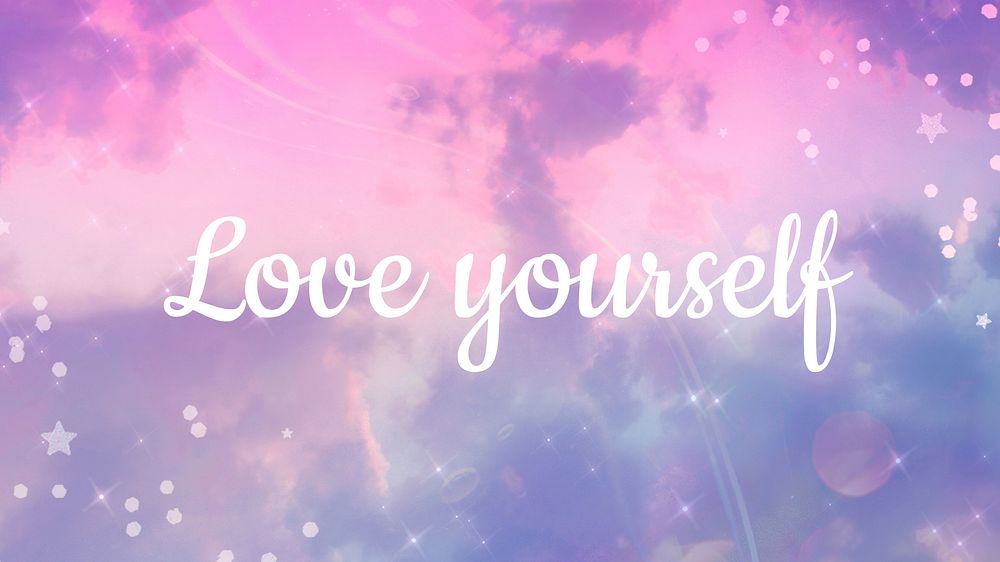 Love yourself blog banner template