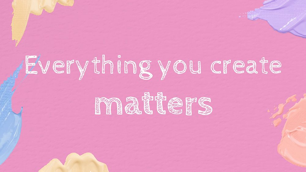 Everything matters blog banner template