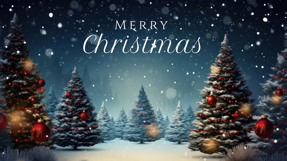 Merry Christmas  blog banner template