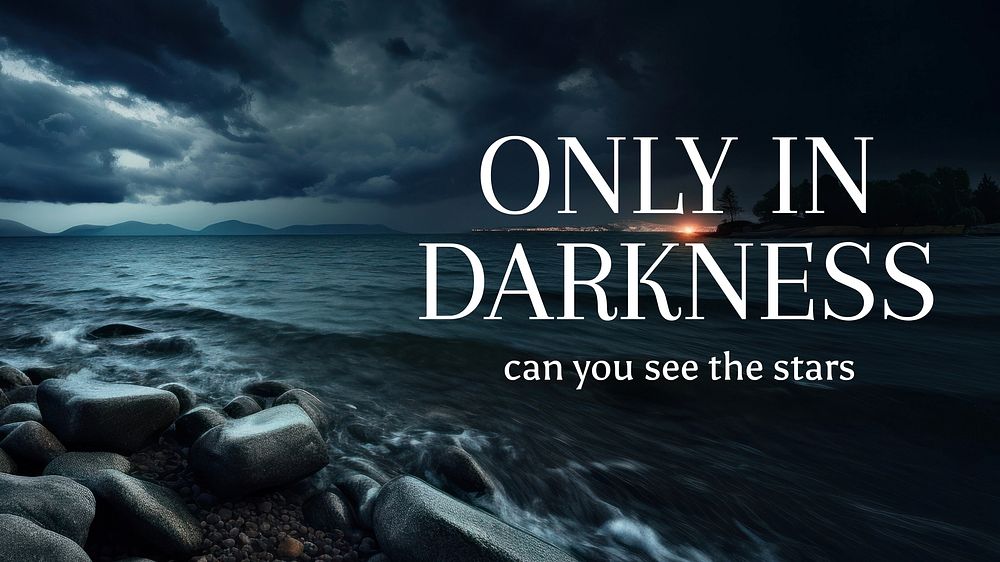 Only in darkness blog banner template