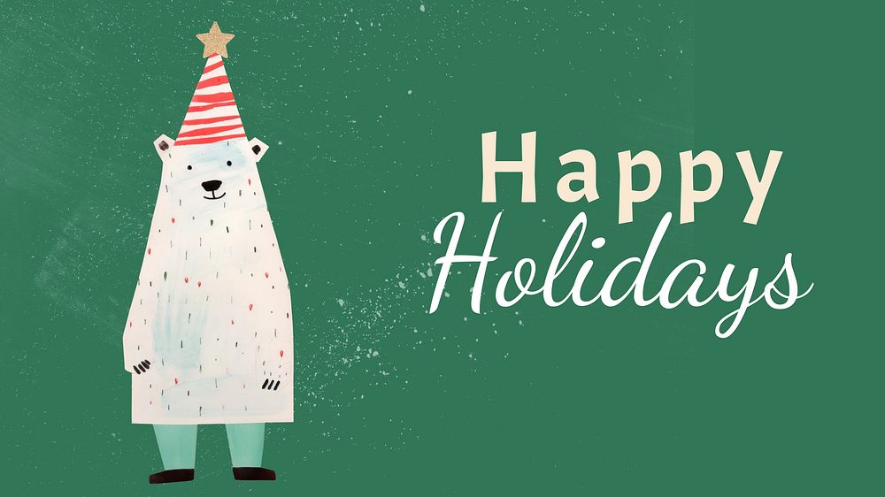 Happy Holidays  blog banner template