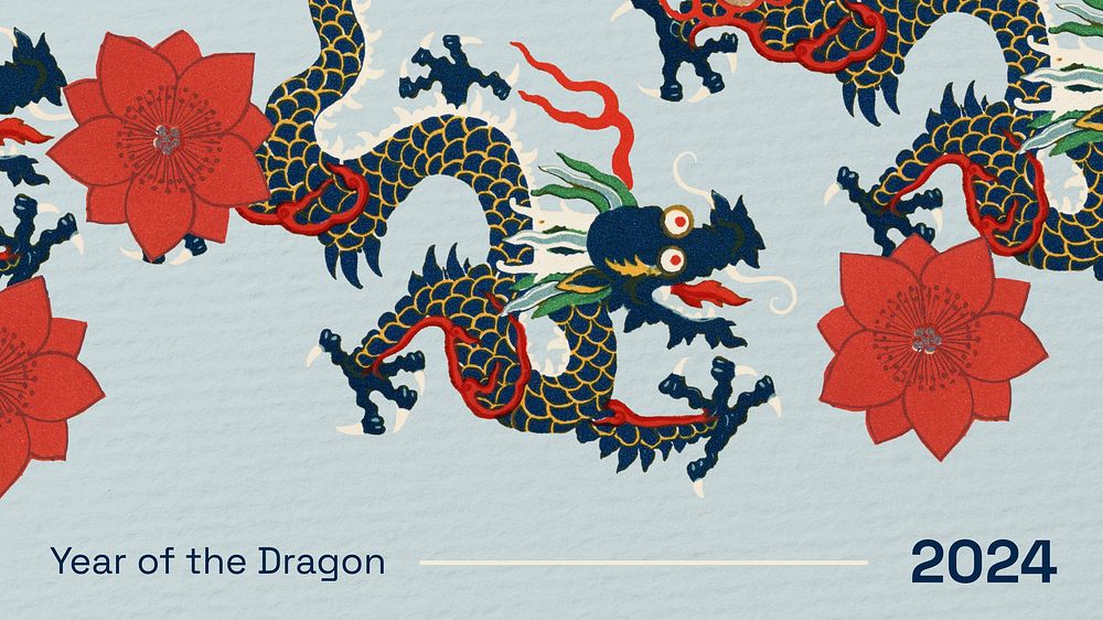 Dragon Year  blog banner template