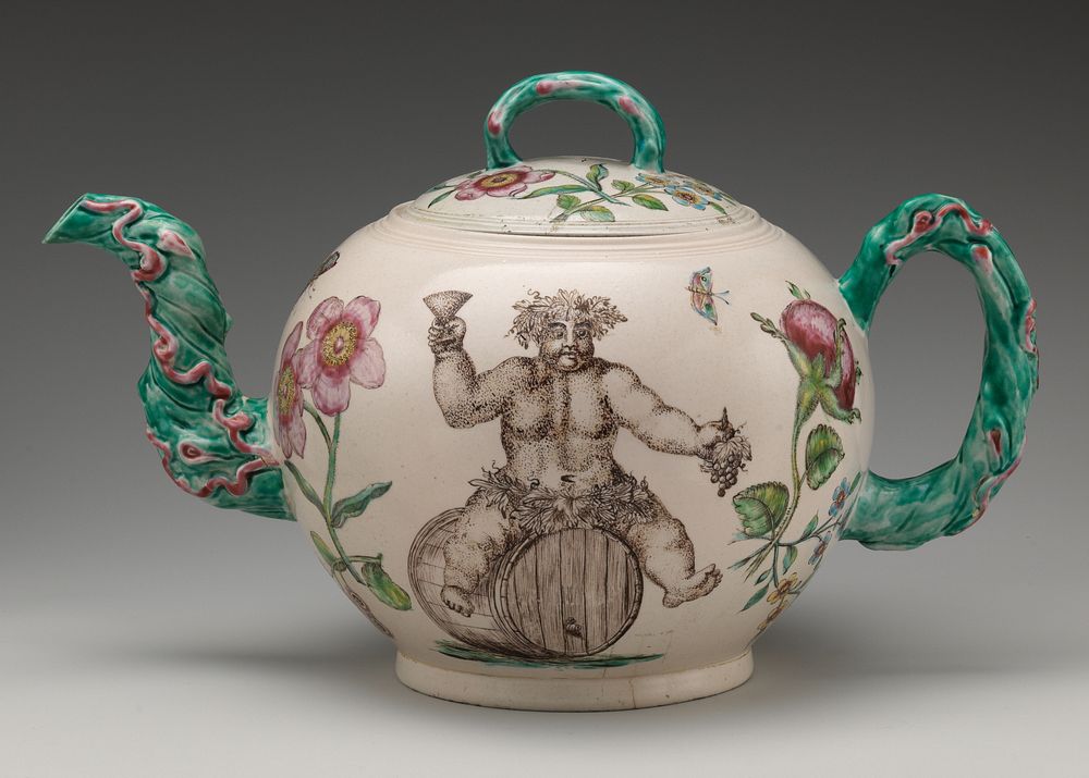 Punch pot with Bacchus