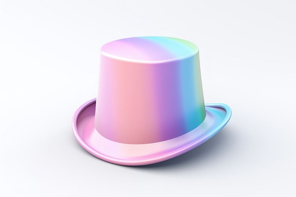 Colorful-pastal Magician hat white background celebration headwear. AI generated Image by rawpixel.