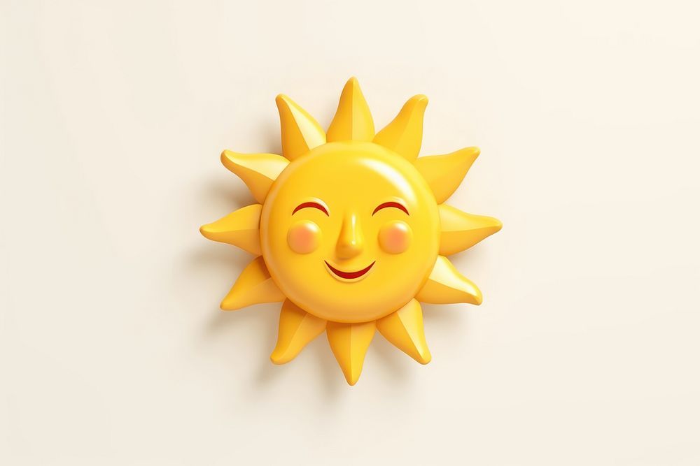 Sun Shining anthropomorphic representation happiness. AI generated Image by rawpixel.