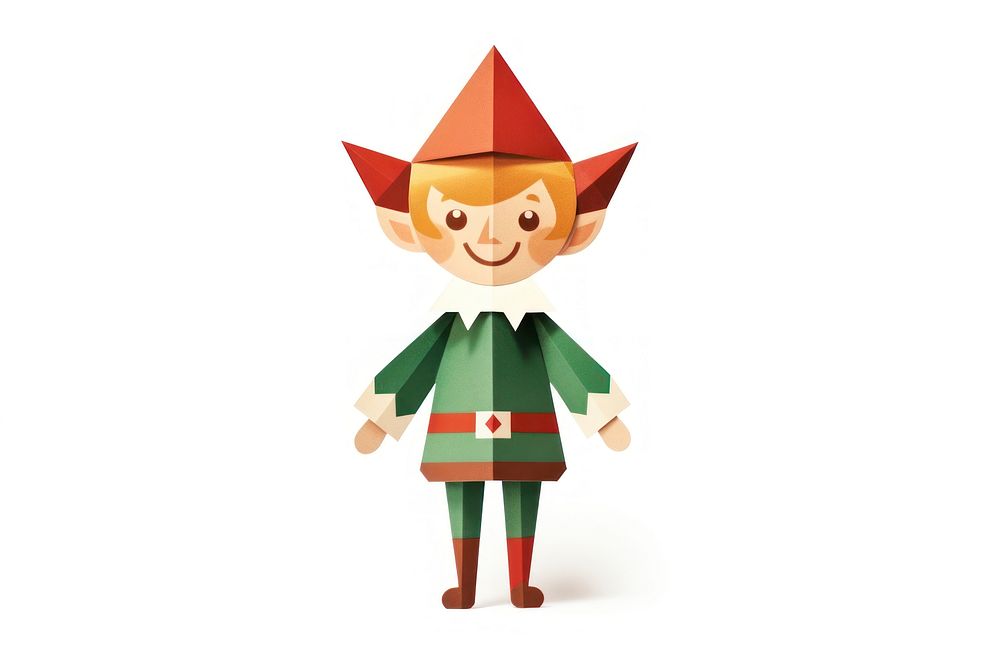 Christmas elf toy white background representation. AI generated Image by rawpixel.
