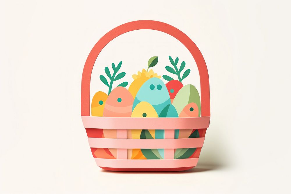Easter basket food representation celebration. AI generated Image by rawpixel.