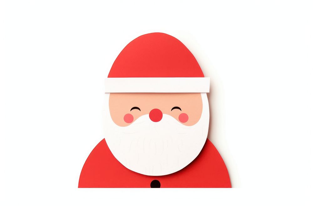 Santas claus white background anthropomorphic representation. AI generated Image by rawpixel.
