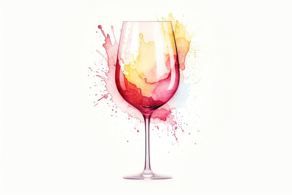 Glass wine splashing drink. AI generated Image by rawpixel.