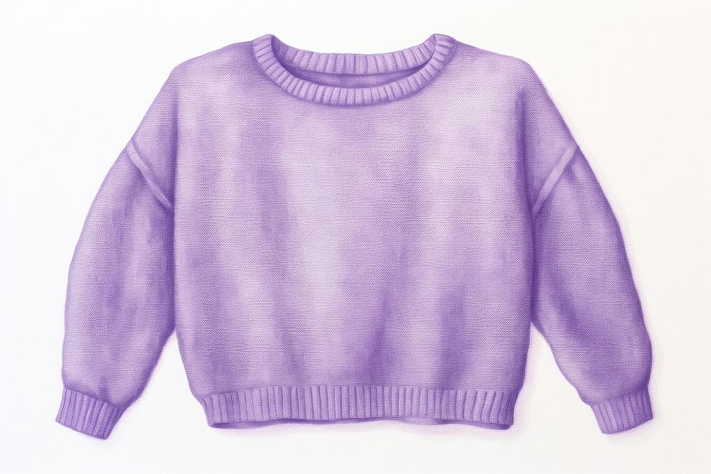 Sweater sweatshirt purple white background. AI generated Image by rawpixel.