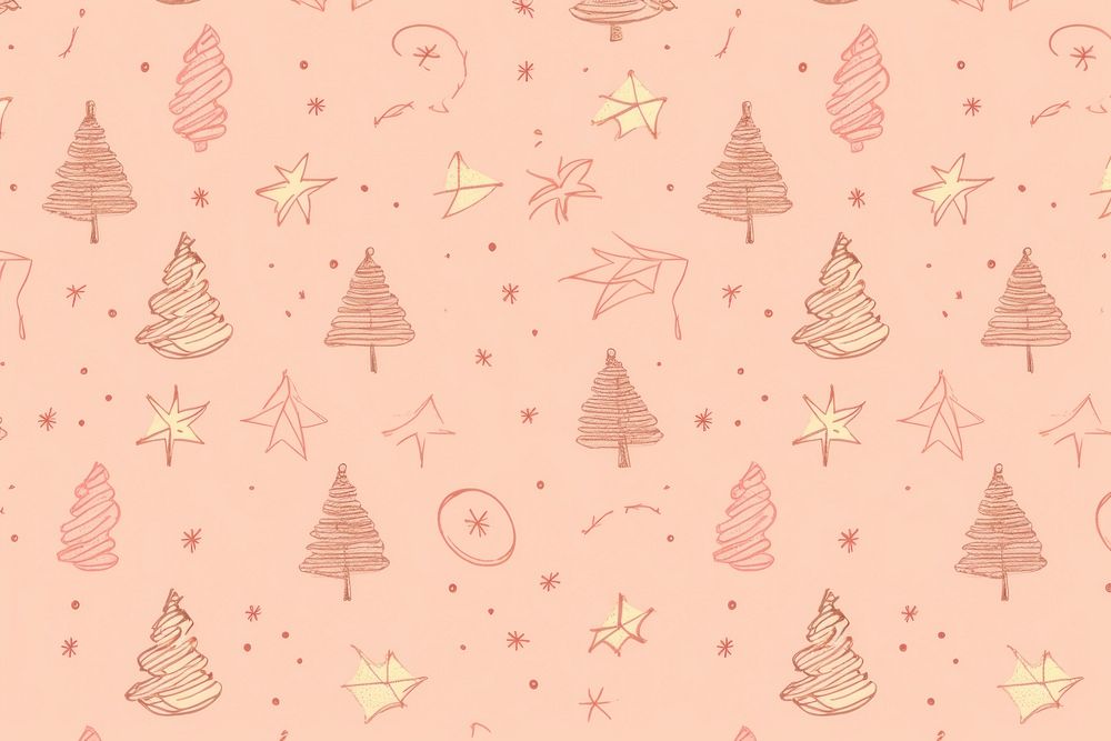 Vintage Christmas style christmas pattern | Free Photo Illustration